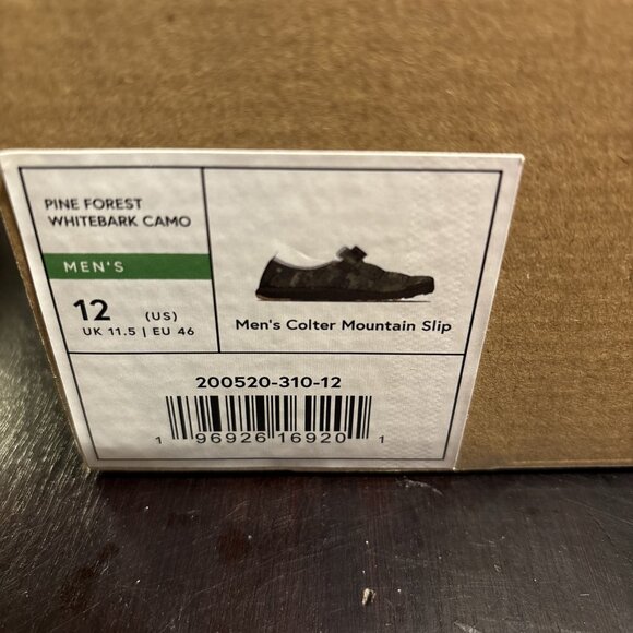 Stio Men’s Colter Mountain Slipper Green Camo Fleece Lined Size 12 New - Picture 9 of 9